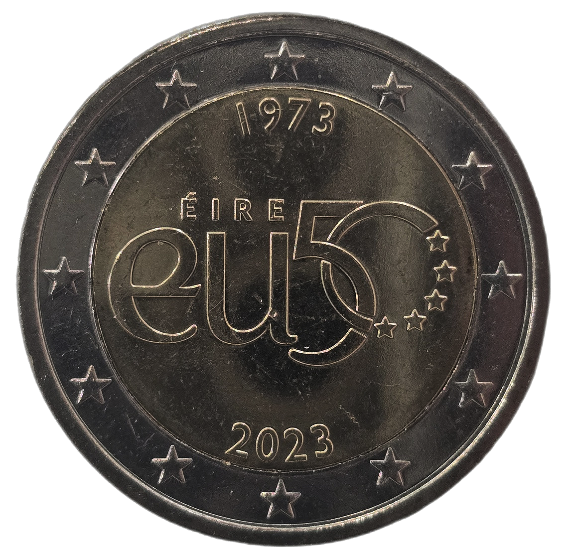 2 euros conmemorativa 50 Aniversario de la adhesión de Irlanda a la Unión Europea